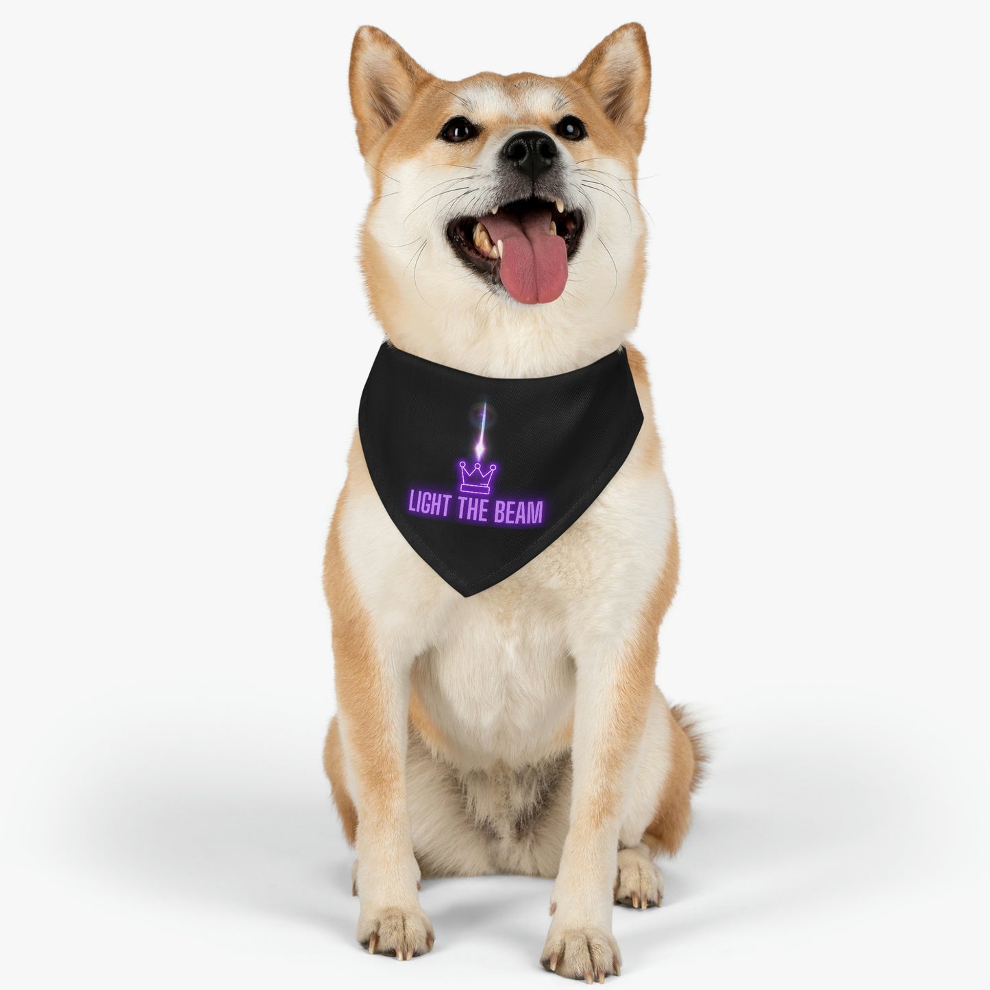 Light the Beam, Sacramento Basketball Pet Bandana Collar,Light the Beam! Celebrate another W - WIN - for your Kings Basketball team with your pet! Perfect way to show off another W on your morning walk with your Kings fan dog.