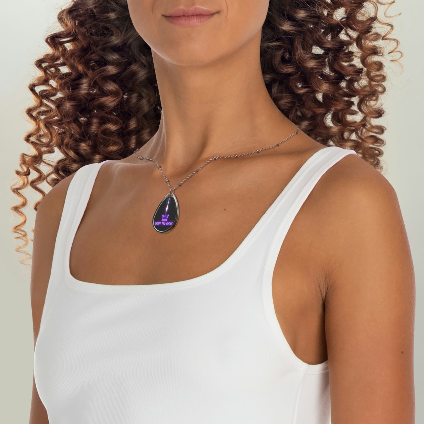 Light the Beam Necklace, Sacramento Basketball, Sac Beam Town, Beam Team, Sacramento Team Fan, Gift for Sacramento Mom Girlfriend