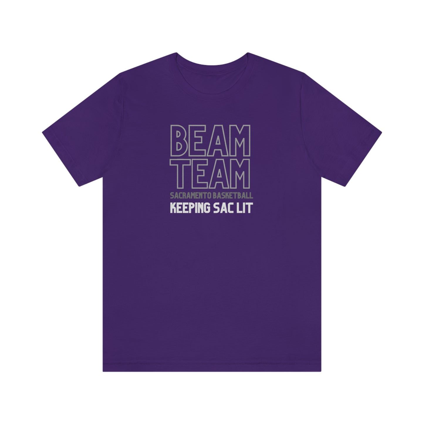 Beam Team, Light the Beam, Unisex T-Shirt, Sacramento Basketball, Kings Basketball Gift, Kings Fan Gift, Sacramento Basketball,Beam Team, Light the Beam! Celebrate another W - WIN - for your Kings Basketball team in this comfortable, cool t-shirt. Perfect to sport at the game or show off the day after another W. It's going to be an epic season for our Sacramento Basketball team - show off your Sac Beam Team pride.