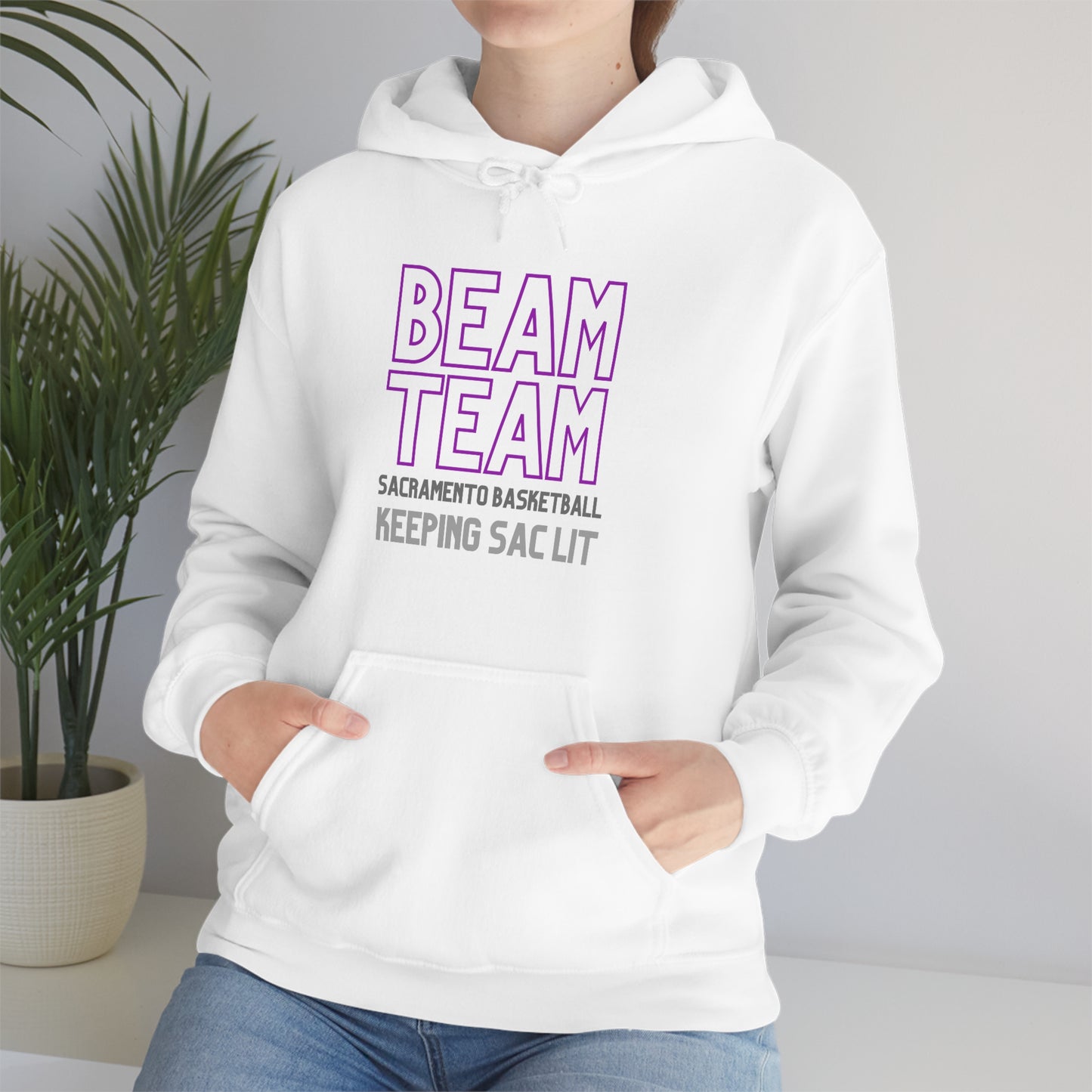 Beam Team Sacramento Basketball, Unisex Hoodie, Kings Basketball Fan, Light the Beam, Sacramento Team Fan, Plus Size,Beam Team, Light the Beam! Celebrate another W - WIN - for your Kings Basketball team in this comfortable, cool hoodie. Perfect to keep you warm at the game or the day after another W. It's going to be an epic season for our Sacramento Basketball team - show off your Sac-Town pride