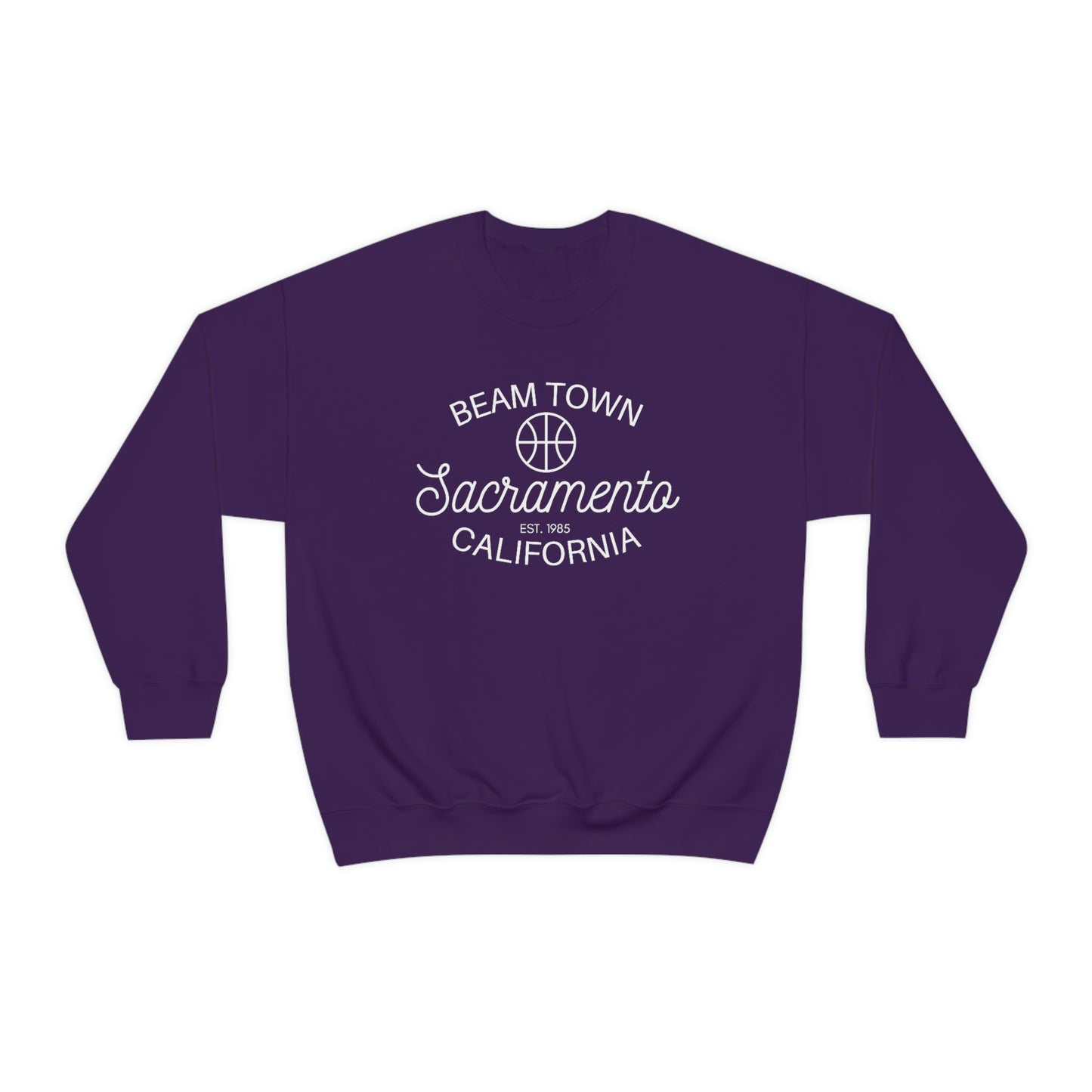 Retro Beam Town Sacramento Basketball Sweatshirt, Sac Town Basketball Sweater, Sac Team Fan Shirt, Light the Beam, Retro Style Beam Team, Team Purple