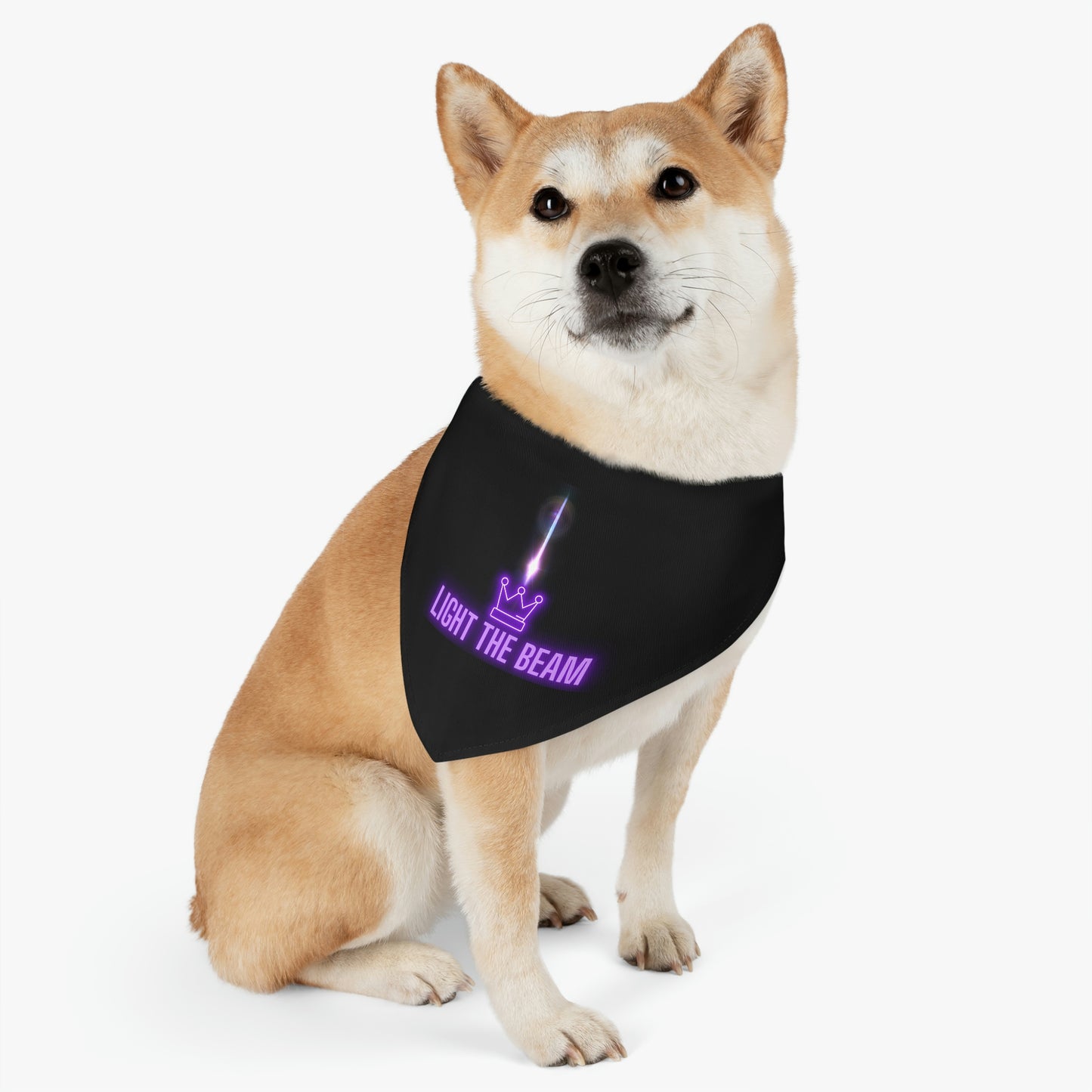 Light the Beam, Sacramento Basketball Pet Bandana Collar,Light the Beam! Celebrate another W - WIN - for your Kings Basketball team with your pet! Perfect way to show off another W on your morning walk with your Kings fan dog.