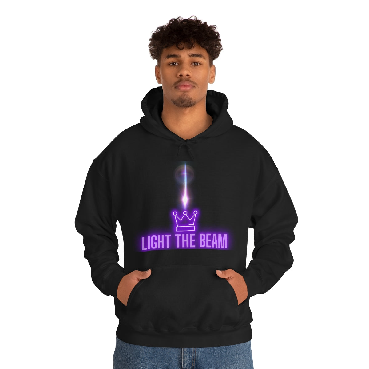 Light the Beam, Sacramento Basketball, Unisex Hoodie Sweatshirt, Kings Basketball, Sacramento Fan Gift, Kings Fan Gifts, Black