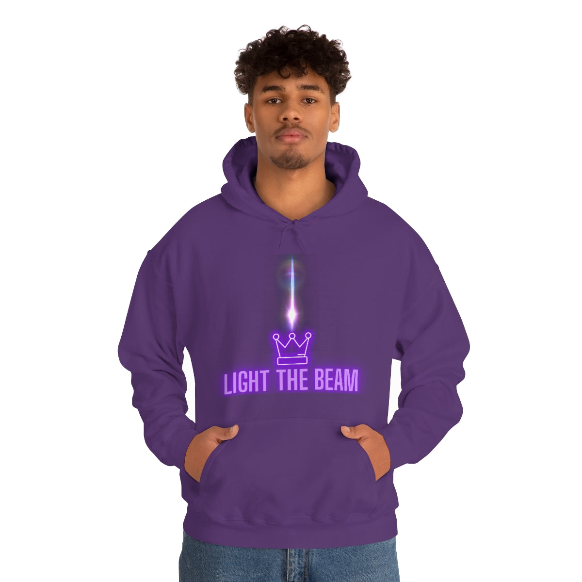 Light the Beam, Sacramento Basketball, Unisex Hoodie Sweatshirt, Kings Basketball, Sacramento Fan Gift, Kings Fan Gifts, Purple