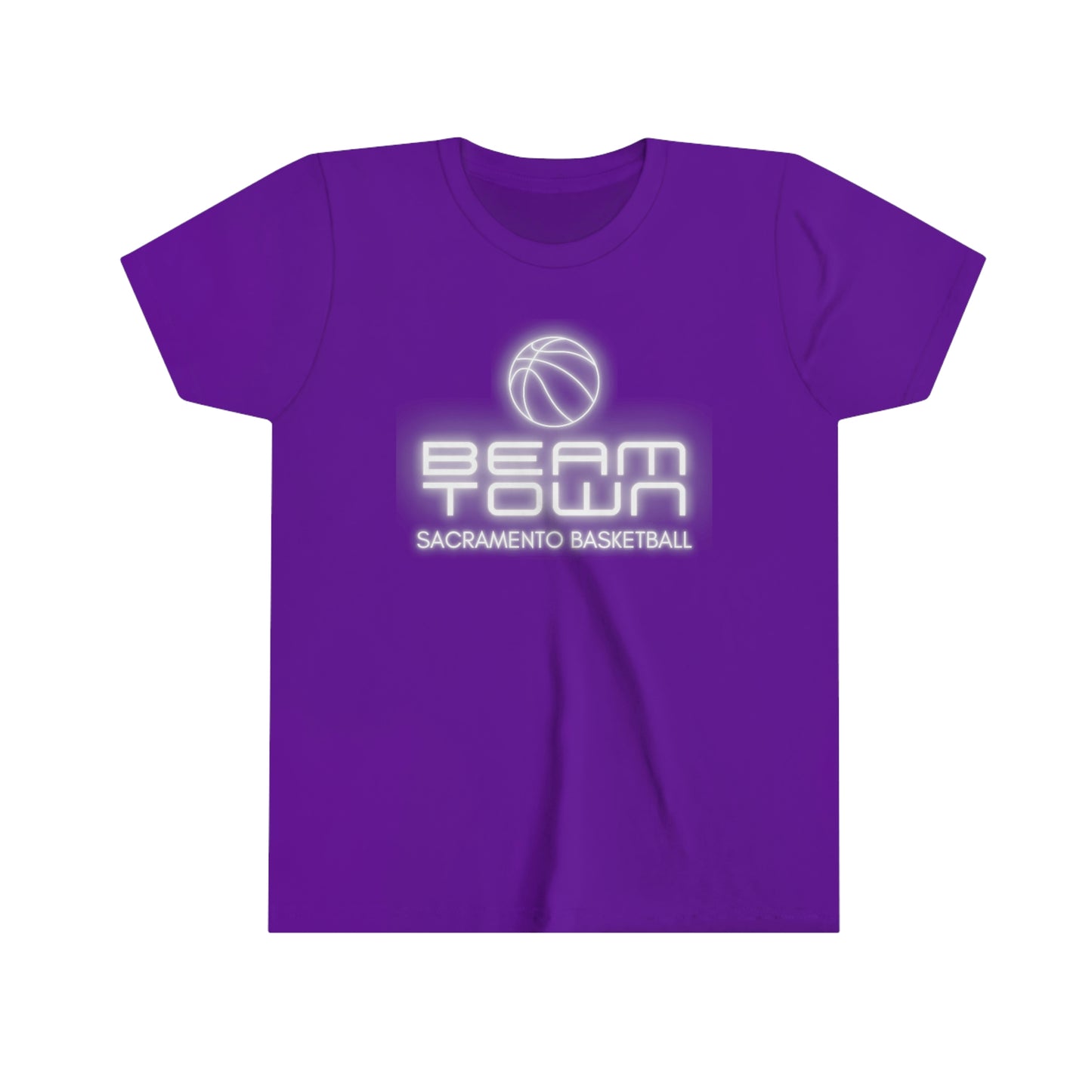 BeamTown Kids T-Shirt, Sacramento Basketball, Youth Unisex Tee, Kings Basketball Gift, Kids Kings Fan Gift, Boys Girls Shirts, Purple