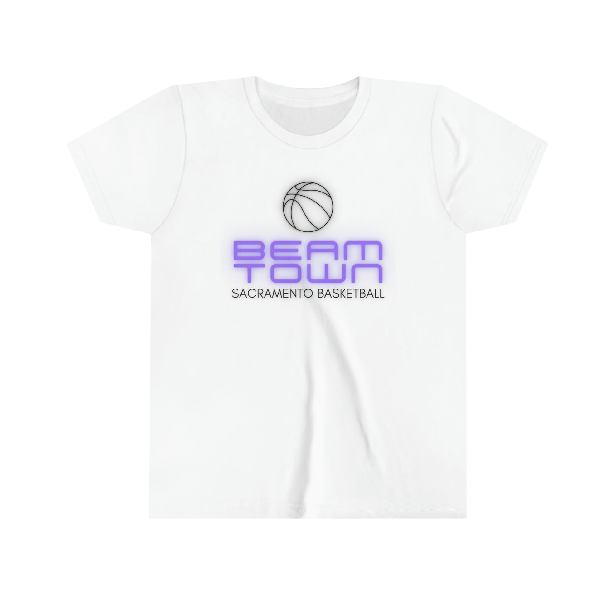 BeamTown Kids T-Shirt, Sacramento Basketball, Youth Unisex Tee, Kings Basketball Gift, Kids Kings Fan Gift, Boys Girls Shirts, White Shirt