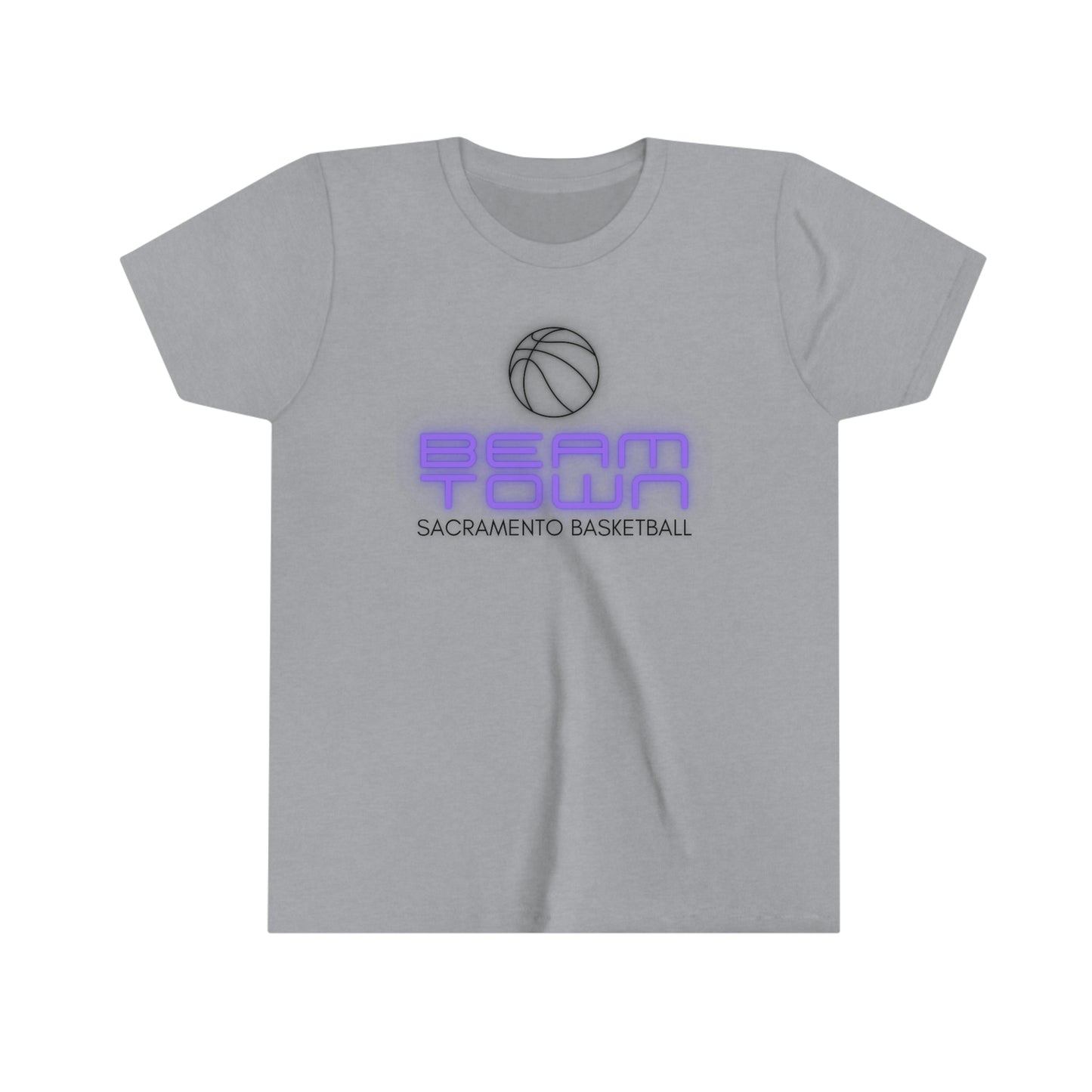 BeamTown Kids T-Shirt, Sacramento Basketball, Youth Unisex Tee, Kings Basketball Gift, Kids Kings Fan Gift, Boys Girls Shirts, Grey Shirt