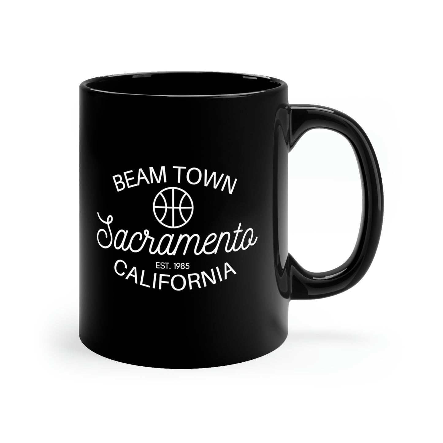Retro Beam Town 11 oz mug, Sacramento Basketball Fan Gift, Sac Basketball Team, Gift for Kings Fans, Sac Town Beam Team, Light the Beam, Beam Town, BeamTown